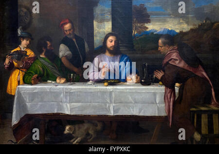 Supper At Emmaus, Titian, Circa 1530, Musee Du Louvre, Paris, France ...