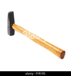 Big metal hammer over white isolated background Stock Photo