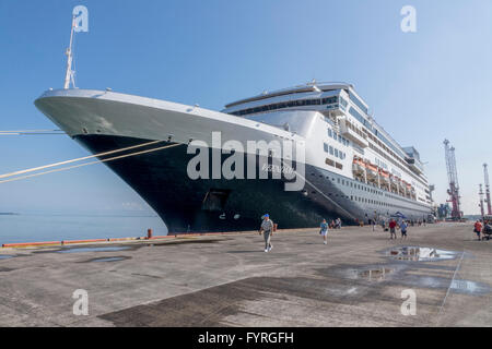 Holland America MS Veendam Cruise Ship Moored In Santo Tomas De Castilla Port Guatemala The Busiest Port In Central America Stock Photo