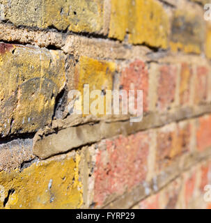 in london   the    abstract    texture of a ancien wall and ruined brick Stock Photo