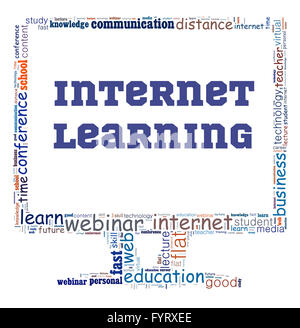 Internet learning illustration concept Stock Photo