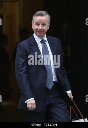 London, UK, 14th July 2015: Michael Gove, Secretary of State for Justice seen at Downing Street in London Stock Photo