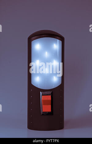 Rechargeable Torch with LED lights Stock Photo