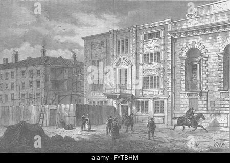 THE OLD POST OFFICE, IN LOMBARD STREET, ABOUT 1800. London, UK, 19th ...