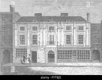 Shaftesbury House, Aldersgate Street, London, 1819. Artist: Robert ...