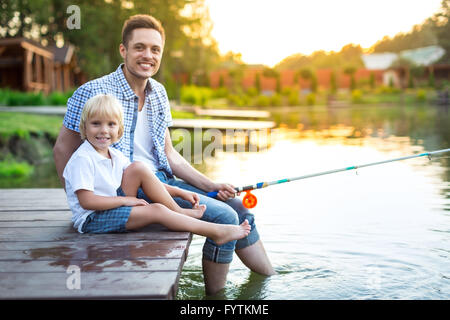 Father and son Stock Photo