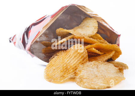 Chips from Bag Stock Photo