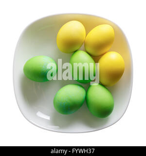 Colored Easter eggs Stock Photo