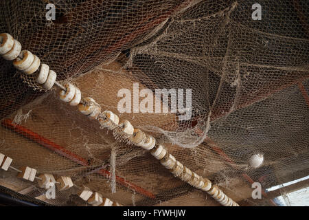 Old fishing net Stock Photo