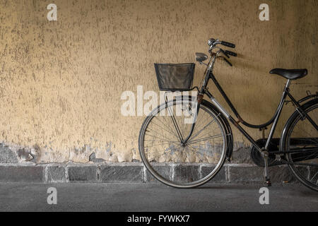 Black bicycle Stock Photo