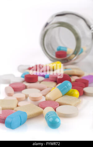 Spilled Pills Stock Photo