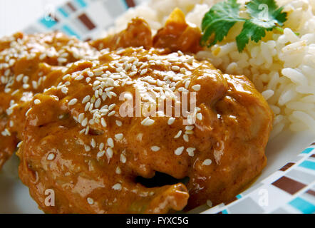 Pepian Sauce for Stewed Chicken Stock Photo
