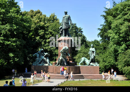 National memorial of Otto von Bismarck, Grosser Stern, Grosser Tiergarten, Tiergarten, Mitte, Berlin, Germany / Great Star, Bismarck-Nationaldenkmal Stock Photo