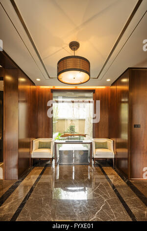 interior of modern corridor in house Stock Photo