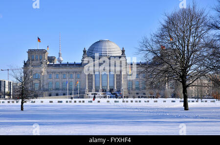 Reichstag, Platz der Republik, Tiergarten, Mitte, Berlin, Germany / Plenarbereich Reichstagsgebaude, Plenarbereich Reichstagsgebäude Stock Photo