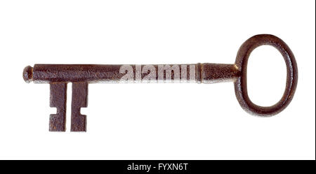 XVIII Century Iron Key. Stock Photo