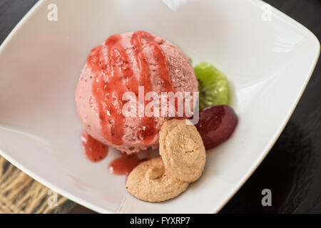 Fruit ice cream Stock Photo
