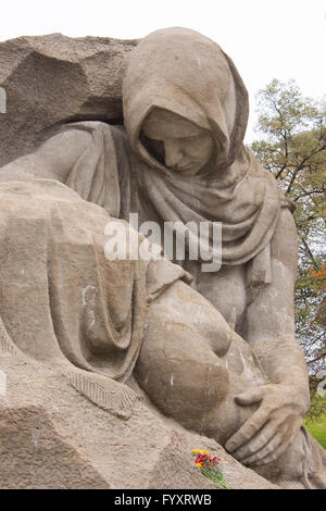 Sculpture mourning mother close-up on the area of grief historical memorial complex quot;To Heroes of the Battle of Stalingradqu Stock Photo