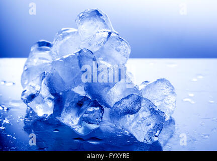 Melting ice cubes Stock Photo