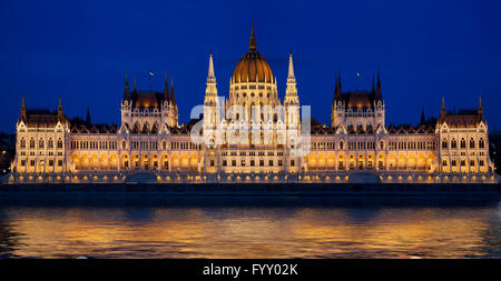 Hungarian parliament in Budapest, Hungary Stock Photo