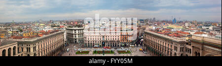 Milan, Italy. View on Piazza del Duomo. Stock Photo