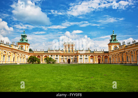 Wilanow Palace in Warsaw, Poland Stock Photo