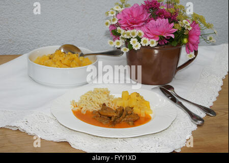 Cooking rutabaga Stock Photo