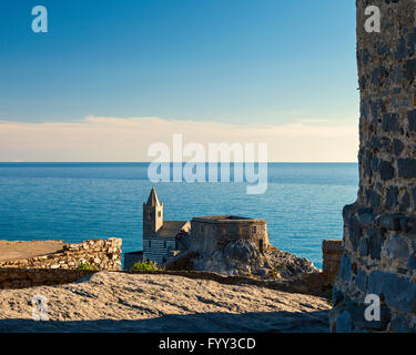 portovenere coast view in gulf of poets Stock Photo