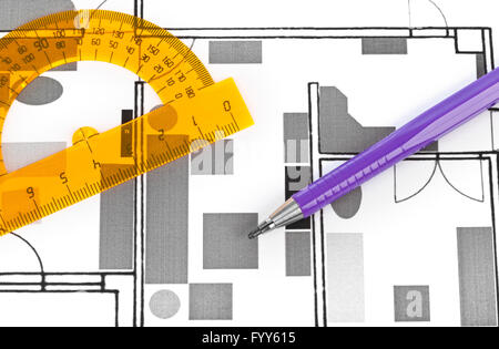 Apartment plan Stock Photo