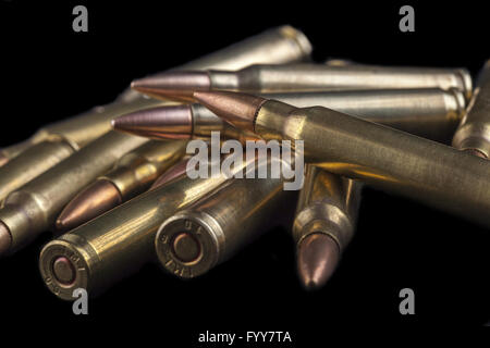 Silver Bullets Pile Stock Photo - Download Image Now - Bullet