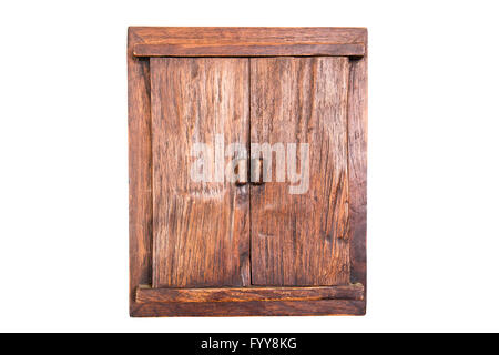 Wooden window frame isolated on white background Stock Photo - Alamy