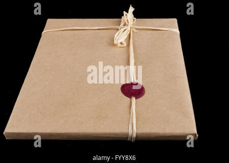 Red Sealed Gift Stock Photo