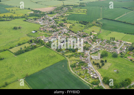 An aerial view of the village of Titchmarsh and surrounding ...