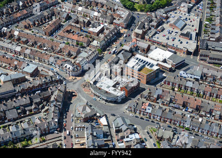An Aerial View Of The Town Centre Of Whitley Bay Tyne Wear Fyy942 