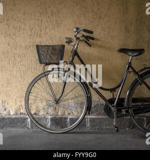 Black bicycle Stock Photo