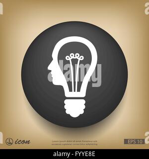 Pictograph of bulb concept Stock Vector Image & Art - Alamy