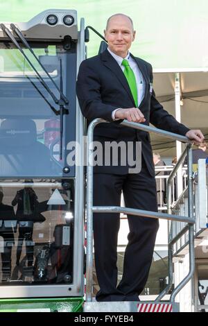bauma 2016 exhibition: Erich Sennebogen, president of the Sennebogen ...