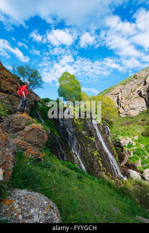 Eurasia, Caucasus region, Armenia, Syunik province, Shaki waterfall