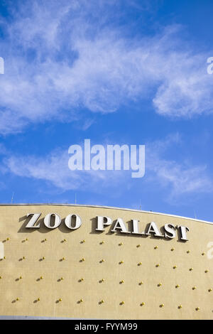 Facade of Zoo Palast cinema, Berlin, Germany Stock Photo