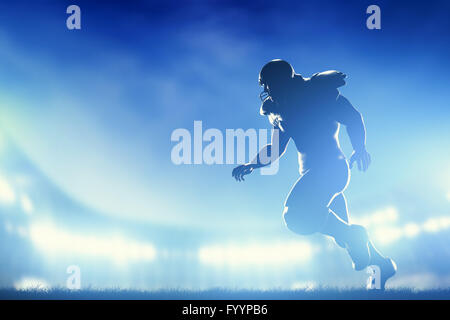 American football player in game Stock Photo