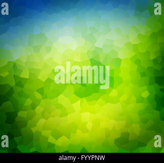 Low poly green nature background Stock Photo