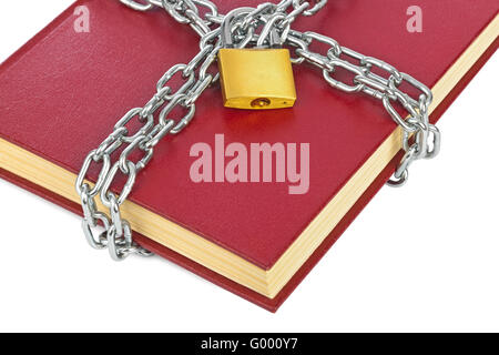 Book and chain Stock Photo
