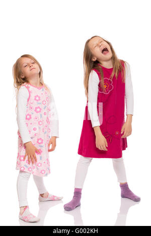 Funny children making face Stock Photo