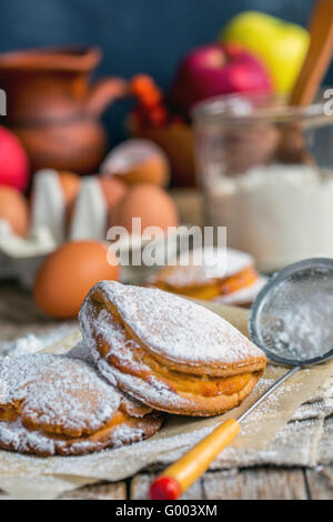 Small cakes with cottage cheese. Stock Photo