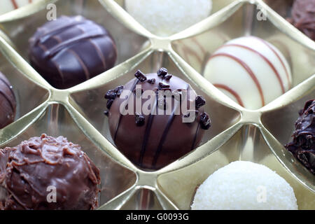 chocolates variations Stock Photo