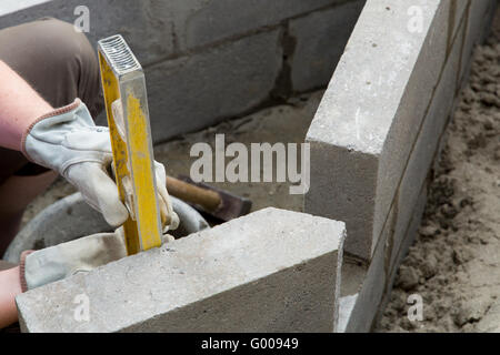 Wall Construction Stock Photo