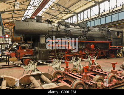 locomotive engine factory Steam Locomotive factory industry Stock Photo ...