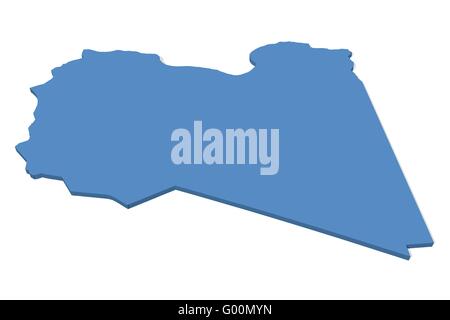 Libya Map Stock Photo