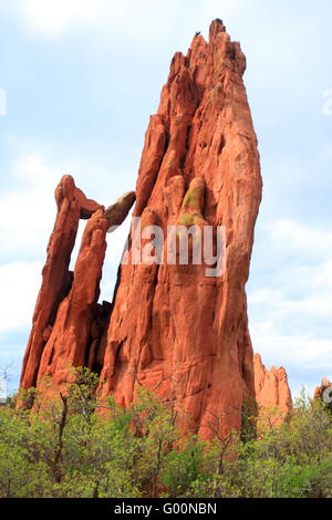 Unusual rock formations in Garden of Gods Stock Photo