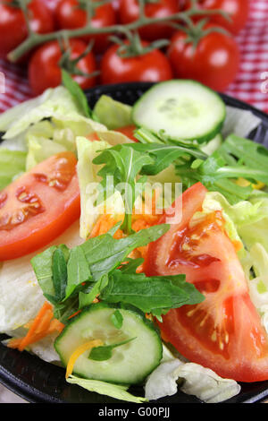 Mixed Salad from delivery service Stock Photo